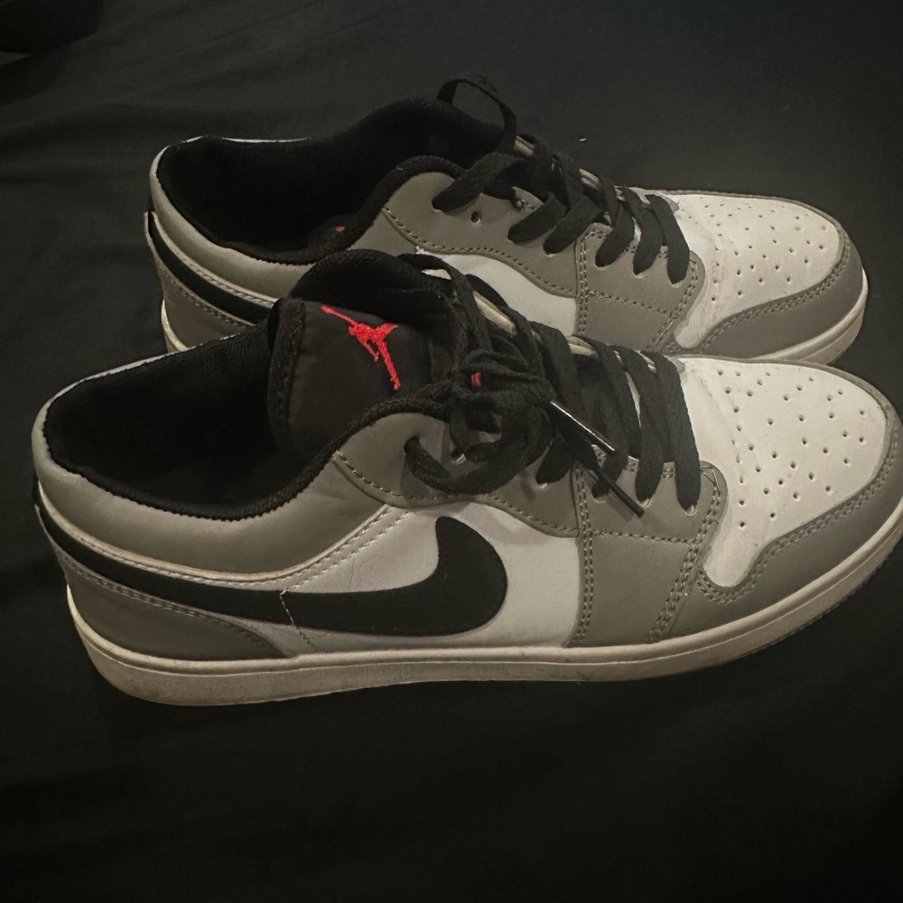 Jordan Black and White Athletic Shoes